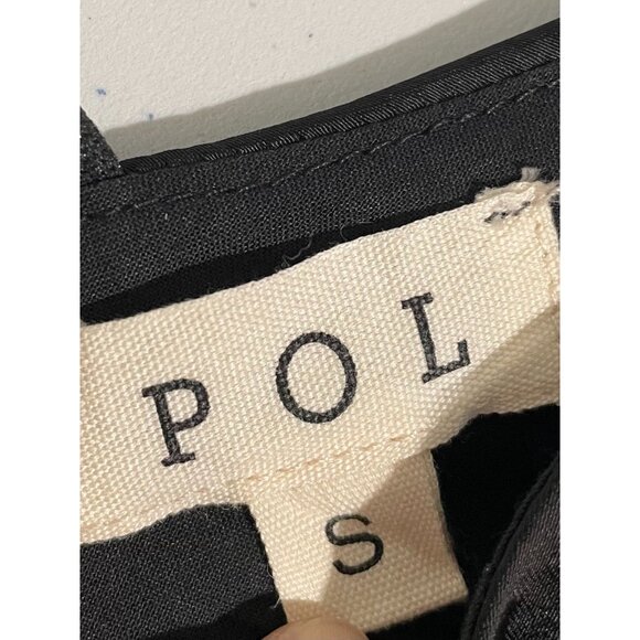 Pol Black Studded Strappy Tank Top With V-Neckline & Cross Back Design - Size S - Picture 9 of 16